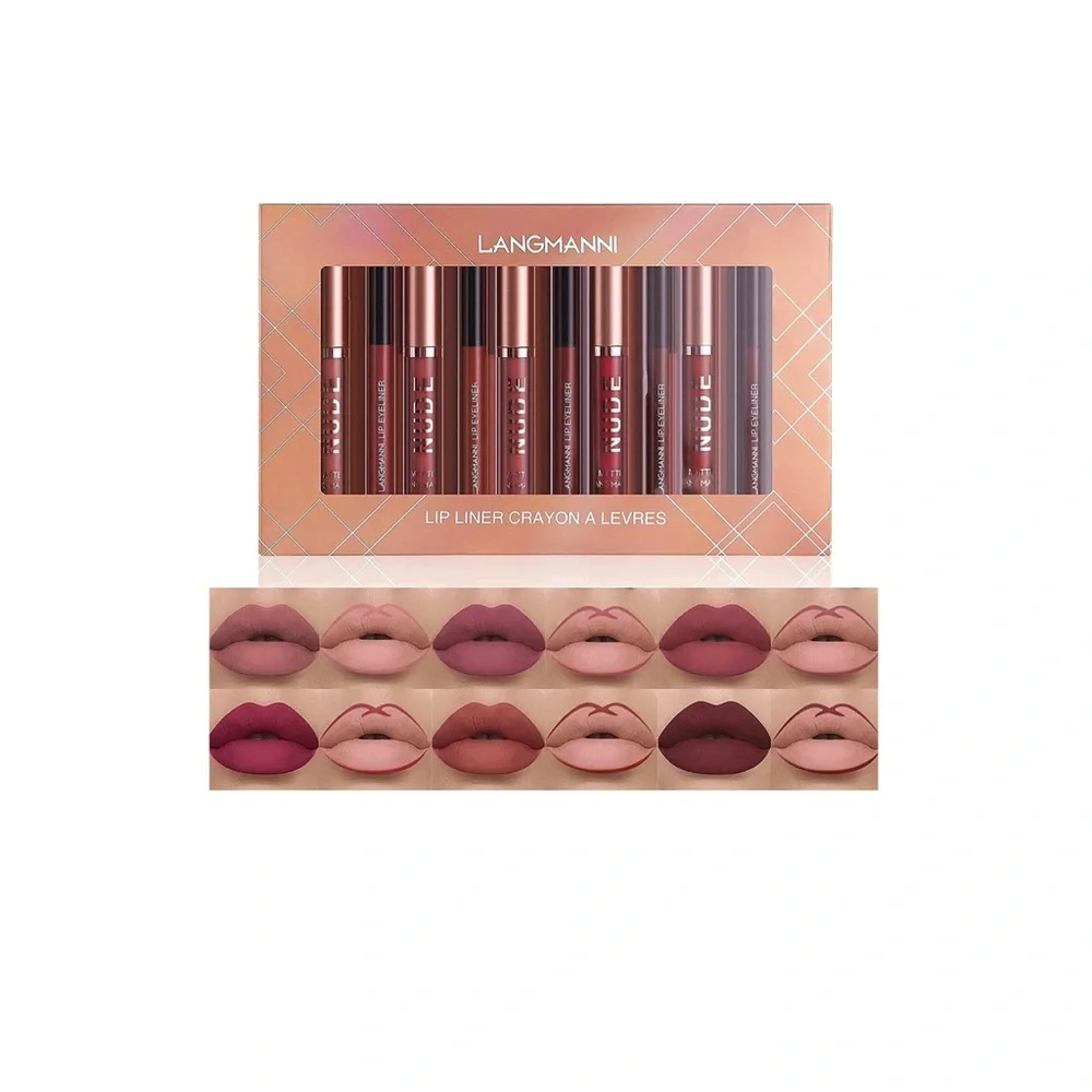 ✨12 Piece Long-Lasting Matte Liquid Lipstick and Coordinating Lipliner Kit✨ - Picture 3 of 6